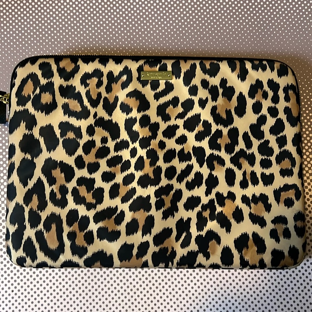 Kate Spade Leopard Print Laptop Sleeve